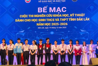 THÀNH TÍCH TỪ CUỘC THI NGHIÊN CỨU KHOA HỌC KỸ THUẬT CẤP TỈNH NĂM HỌC 2025-2026