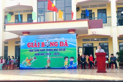 GIẢI BÓNG NAM THCS NĂM HỌC 2024- 2025